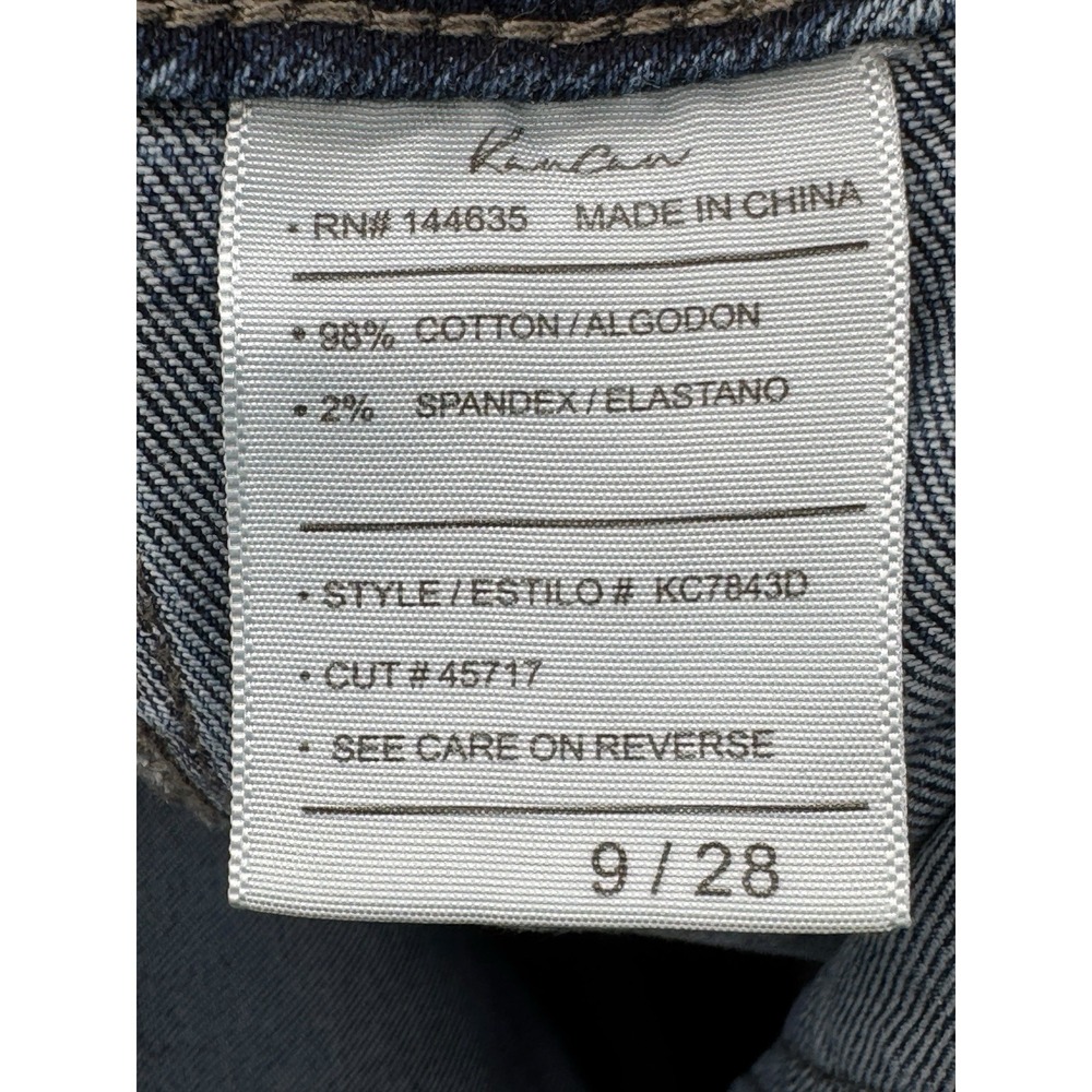 KanCan High Rise Utility Straight Cargo Pants Jeans Size 9/28 Stretch Pockets - Picture 5 of 7